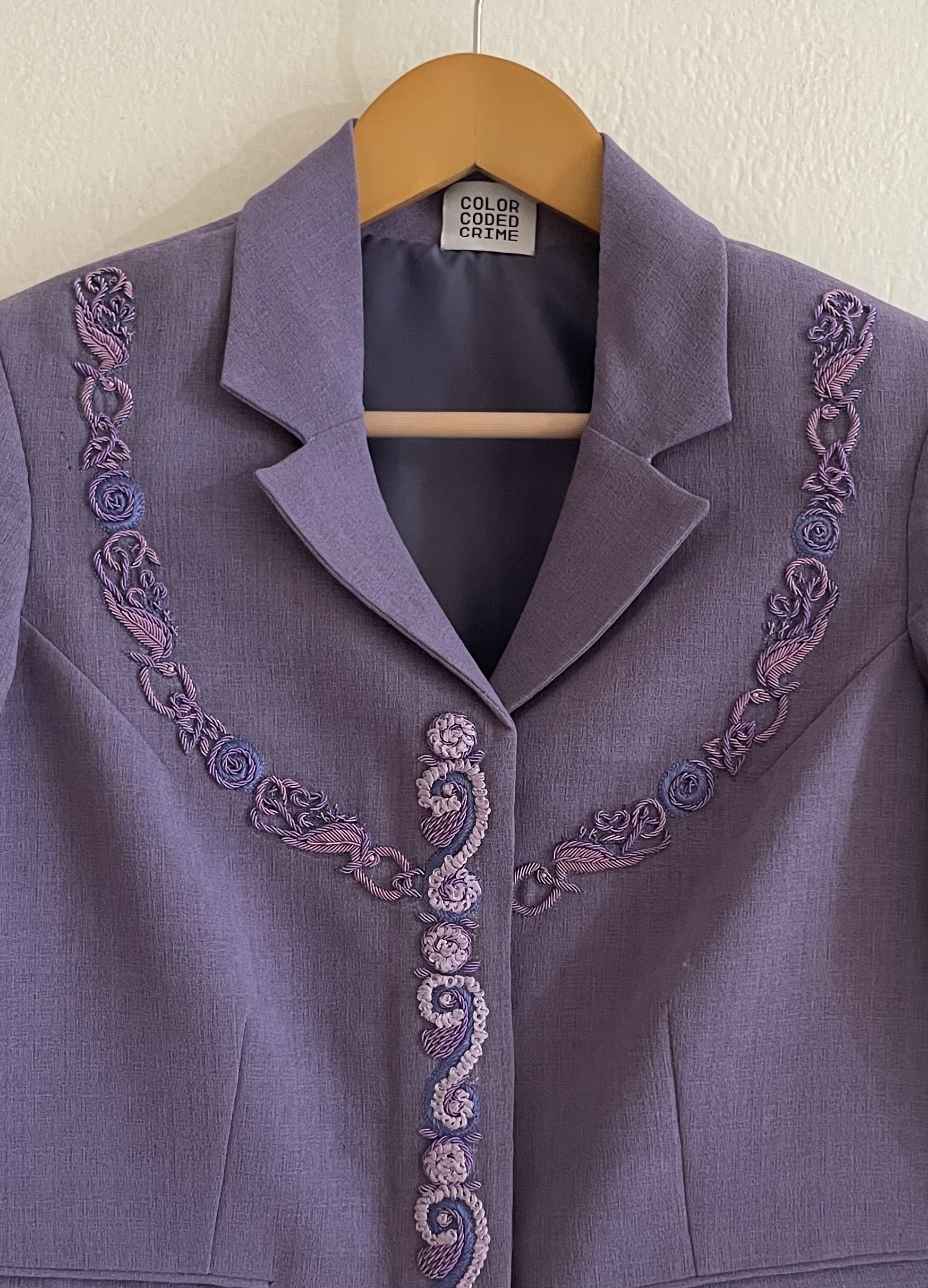 The Paisley — lavender blazer