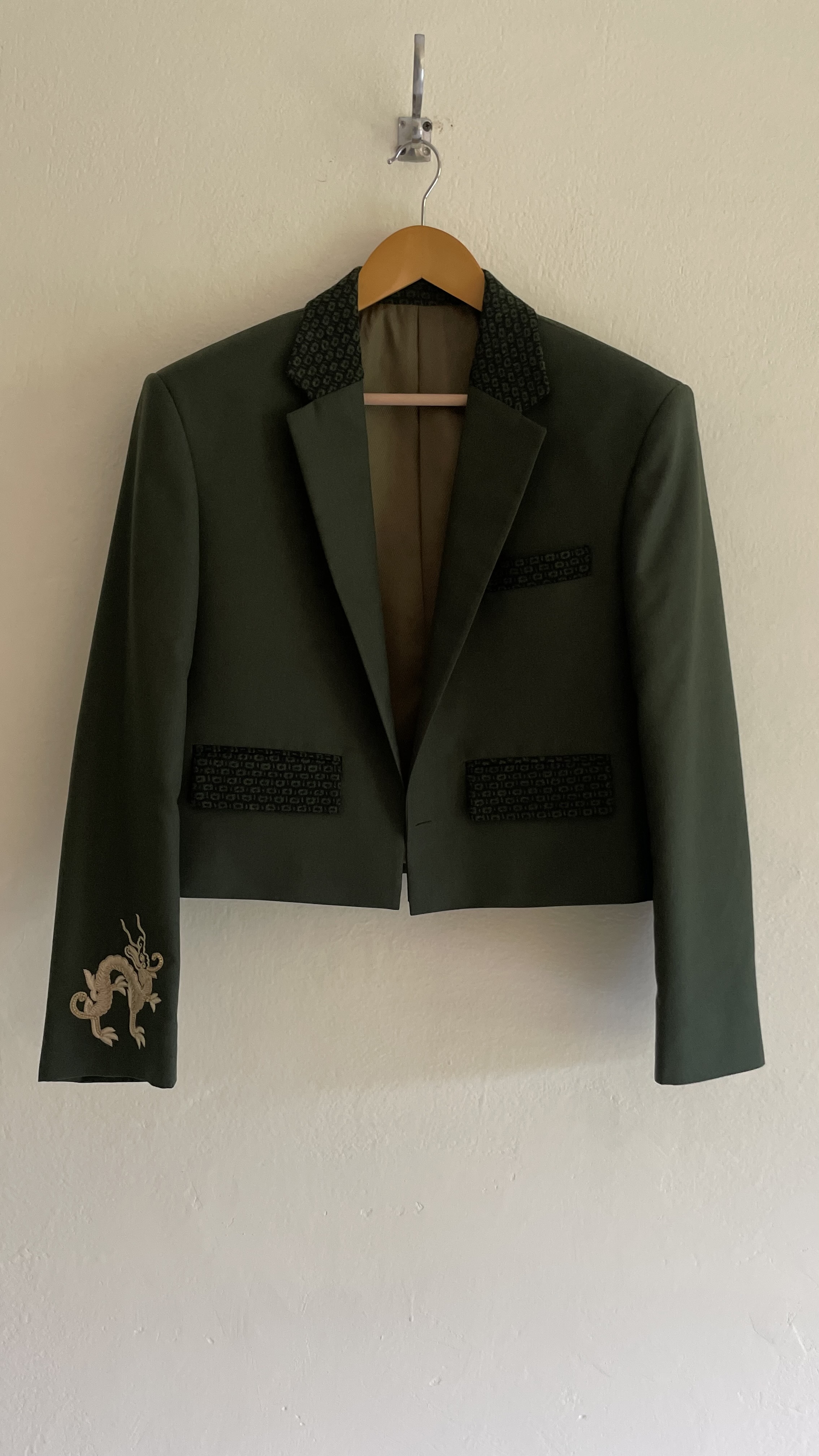 The Dragon — forest green blazer